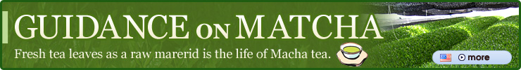 GUIDANCE ON MATCHA Fresh tea leaves as a raw material is the life of Matcha tea.